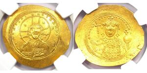 1 Histamenon Byzantine Empire (330-1453) Gold Constantine IX Monomachus (1000-1055)