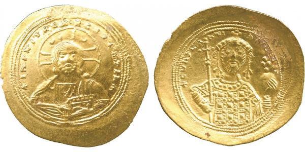 1 Histamenon Byzantine Empire (330-1453) Gold Constantine IX Monomachus (1000-1055)