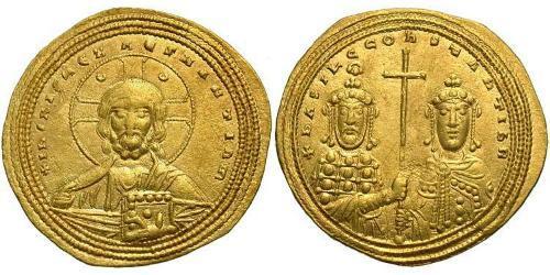 1 Histamenon Византийская империя (330-1453) Золото Константин VIII (960-1028)
