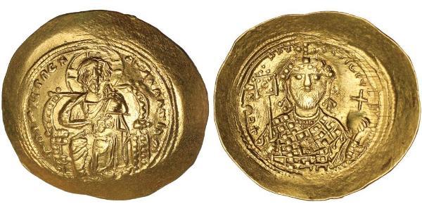 1 Histamenon Византийская империя (330-1453) Золото Константин IX Мономах (1000-1055)