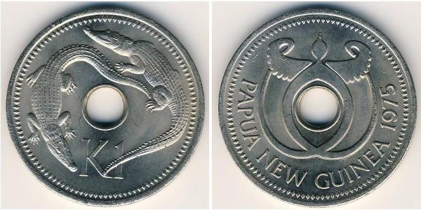 1 Kina Papouasie-Nouvelle-Guinée Cuivre/Nickel 