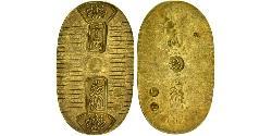 1 Koban Shogunato Tokugawa (1600-1868) Oro Emperor Kōmei (1831 - 1867)