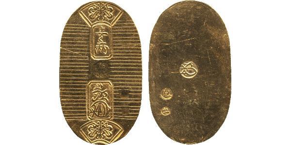1 Koban Сьоґунат Едо (1600-1868) Золото 