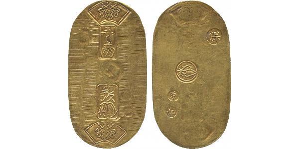 1 Koban Сьоґунат Едо (1600-1868) Золото 