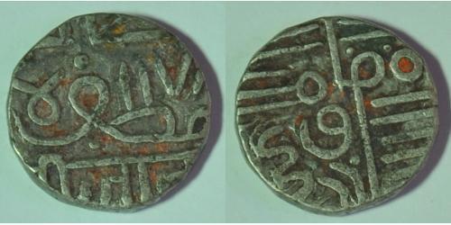 1 Kori Navanagar (1570 - 1850) / Ancient India Biglione Argento 