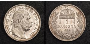 1 Korona Hongrie Argent 