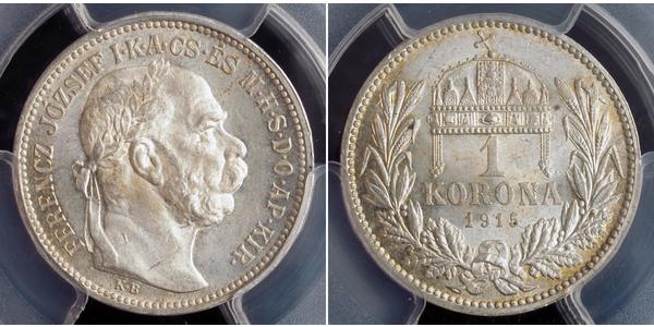 1 Korona Hongrie Argent 
