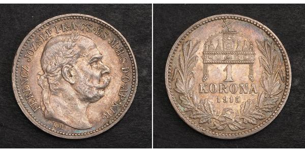 1 Korona Hungría Plata 