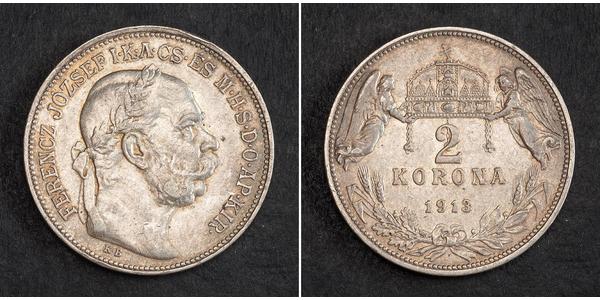 1 Korona Hungría Plata 