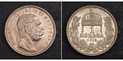1 Korona Ungarn Silber 