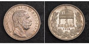 1 Korona Ungarn Silber 