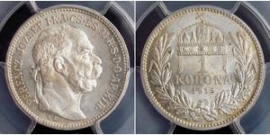 1 Korona Ungarn Silber 