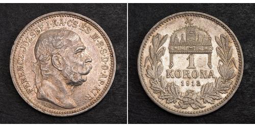 1 Korona Ungarn Silber 