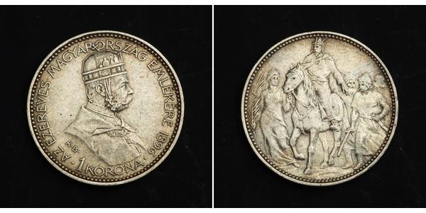 1 Korona Austria-Hungary (1867-1918) Silver Franz Joseph I (1830 - 1916)