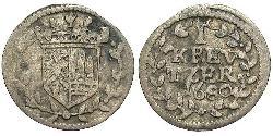 1 Kreuzer Germania Argento 