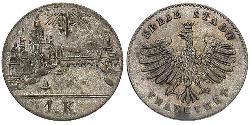 1 Kreuzer Germania Argento 
