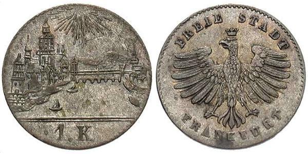 1 Kreuzer Germania Argento 