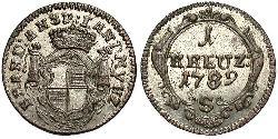 1 Kreuzer Germania Biglione Argento 