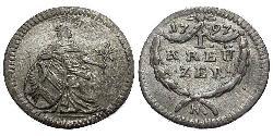 1 Kreuzer Allemagne Billon Argent 