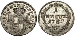 1 Kreuzer Allemagne Billon Argent 