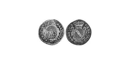 1 Kreuzer Margraviat de Bade-Durlach (1535 - 1771) Billon Argent 