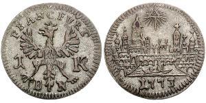 1 Kreuzer Deutschland Billon Silber 