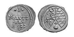 1 Kreuzer Ducado de Baviera (907 - 1623) Cobre Maximiliano I, duque y elector de Baviera(1573 – 1651)