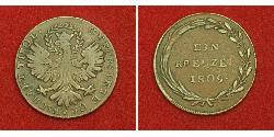1 Kreuzer Imperio austríaco (1804-1867) Cobre 