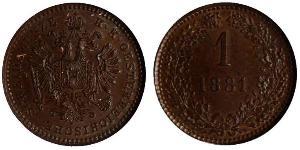 1 Kreuzer Imperio austríaco (1804-1867) Cobre 