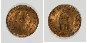 1 Kreuzer Grand Duchy of Baden (1806-1918) Copper Leopold, Grand Duke of Baden (1790 – 1852)