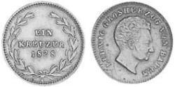 1 Kreuzer Grand Duchy of Baden (1806-1918) Kupfer 