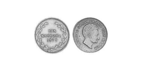 1 Kreuzer Grand Duchy of Baden (1806-1918) Kupfer 