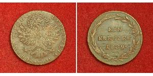 1 Kreuzer Kaisertum Österreich (1804-1867) Kupfer 