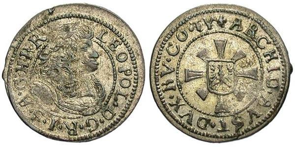 1 Kreuzer Austria Plata 