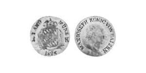 1 Kreuzer Reino de Baviera (1806 - 1918) Plata 