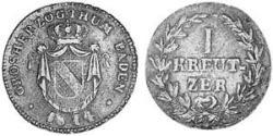 1 Kreuzer Grand Duchy of Baden (1806-1918) Rame 