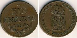 1 Kreuzer Impero austriaco (1804-1867) Rame Francis II, Holy Roman Emperor (1768 - 1835)