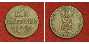 1 Kreuzer Impero austriaco (1804-1867) Rame Francis II, Holy Roman Emperor (1768 - 1835)