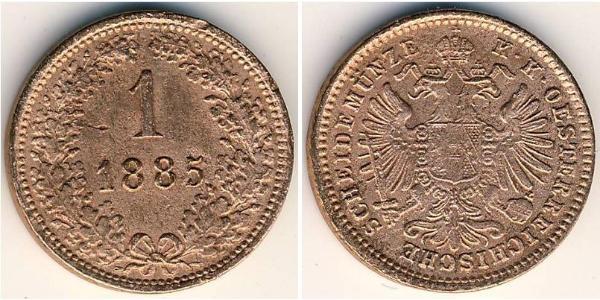 1 Kreuzer Impero austro-ungarico (1867-1918) Rame 