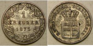 1 Kreuzer Kingdom of Württemberg (1806-1918) Silver 