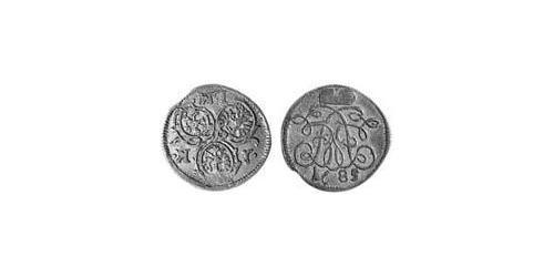 1 Kreuzer Principality of Ansbach (1398–1792) Silver John Frederick, Margrave of Brandenburg-Ansbach (1654 – 1686)