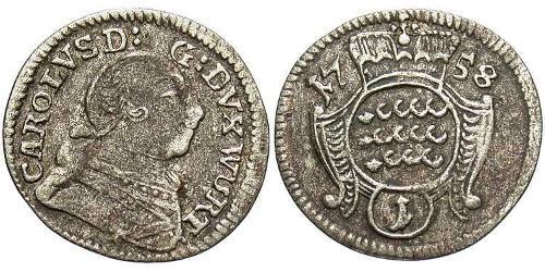 1 Kreuzer Alemania Vellón Plata 