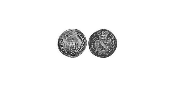 1 Kreuzer null Vellón Plata 