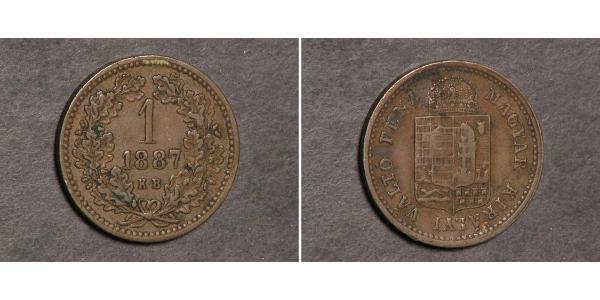 1 Kreuzer 奥匈帝国 (1867 - 1918)  弗朗茨·约瑟夫一世 (1830 - 1916)