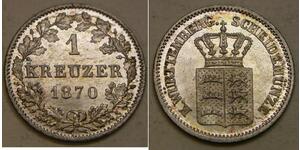 1 Kreuzer Kingdom of Württemberg (1806-1918) 銀 