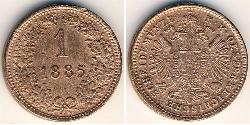1 Kreuzer 奥匈帝国 (1867 - 1918) 銅 