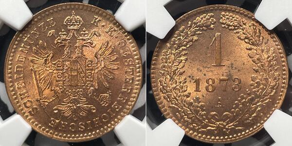 1 Kreuzer 奥匈帝国 (1867 - 1918) 銅 