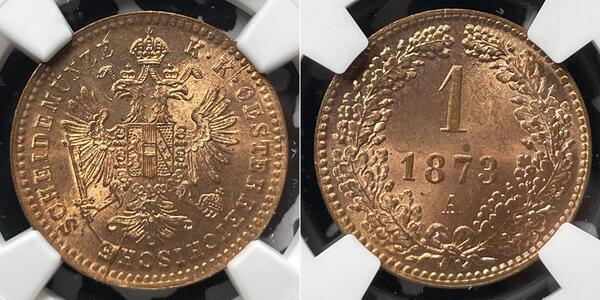 1 Kreuzer 奥匈帝国 (1867 - 1918) 銅 
