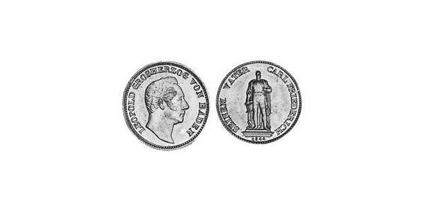 1 Kreuzer 巴登大公國 (1806 - 1918) 銅 利奥波德 (巴登)