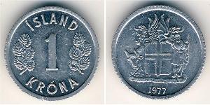 1 Krone Iceland Aluminium 